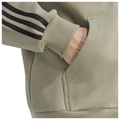 Adidas Ανδρική ζακέτα Essentials 3-Stripes Fleece Full-Zip Hoodie